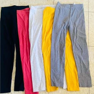 Bundle of 6 leggings for kid. Size M (7-8) old navy preowned.
